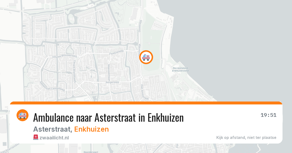 Ambulance naar Asterstraat in Enkhuizen — 15 jul 2026