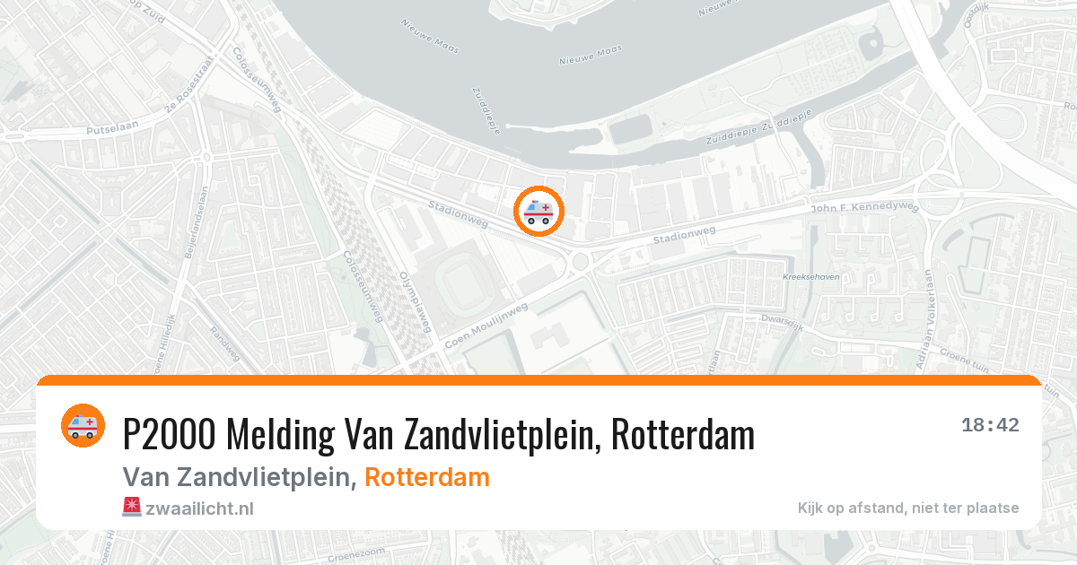 P2000 Melding Van Zandvlietplein, Rotterdam — 3 jun 2026
