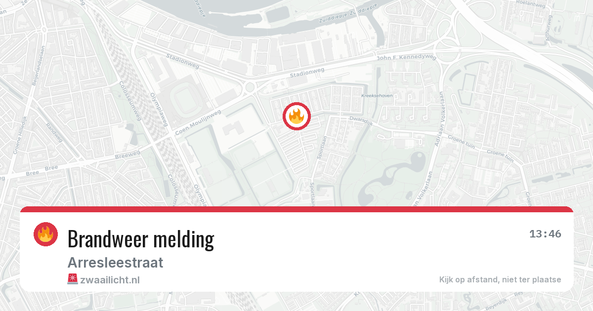 Brandweer melding — 5 mei 2026