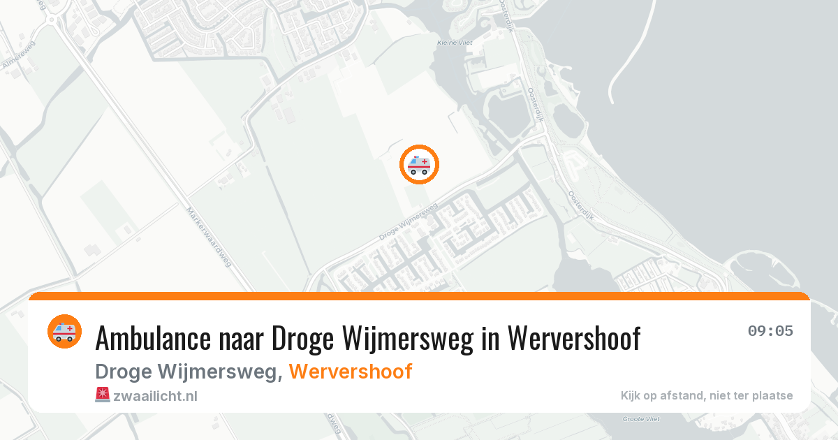 Ambulance naar Droge Wijmersweg in Wervershoof — 12 jul 2026