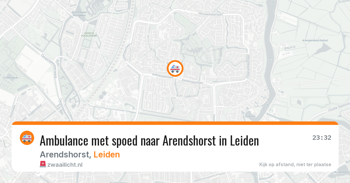 Ambulance met spoed naar Arendshorst in Leiden — 26 jan 2026