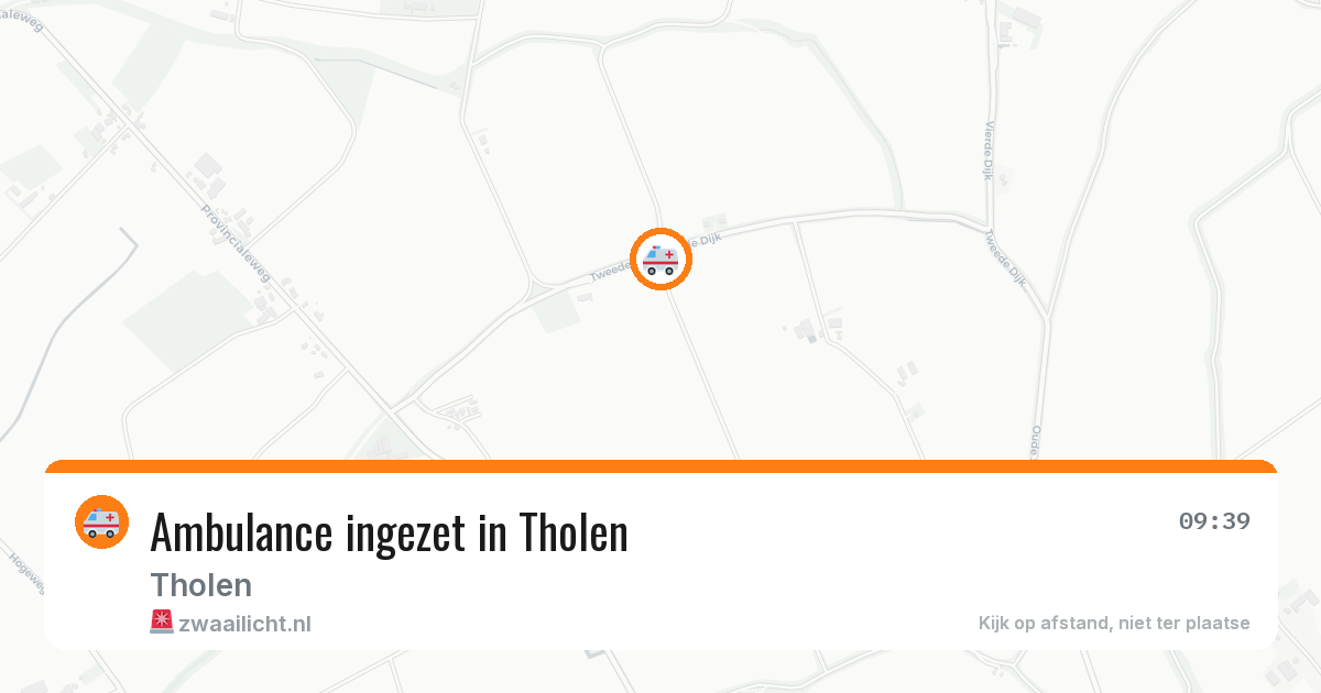 Ambulance ingezet in Tholen — 31 jul 2026