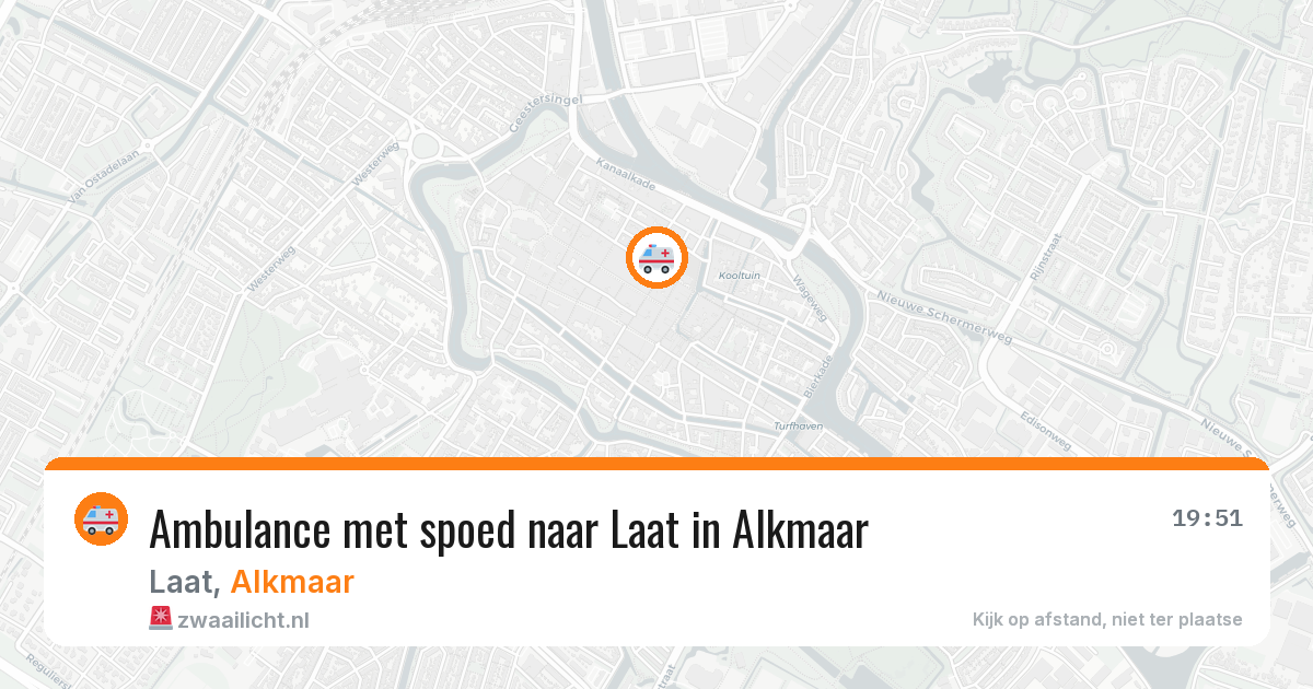 Ambulance met spoed naar Laat in Alkmaar — 17 mei 2026