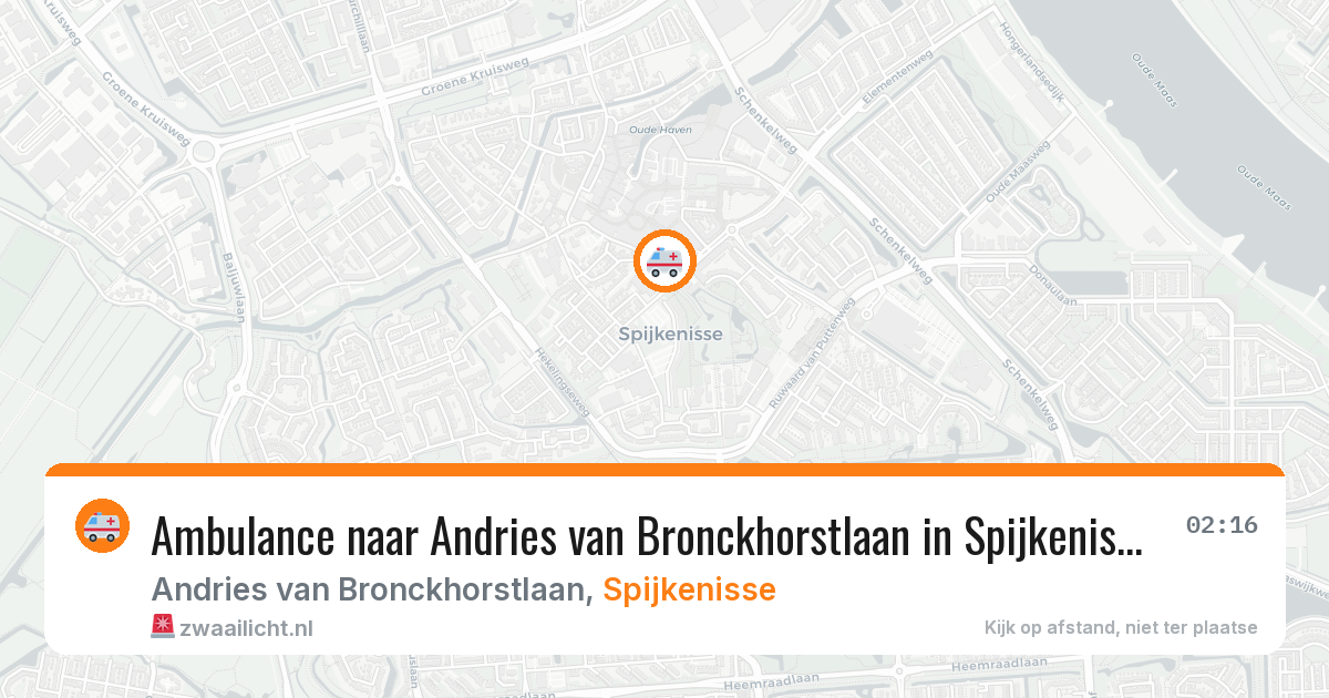 Ambulance naar Andries van Bronckhorstlaan in Spijkenisse — 14 aug 2026