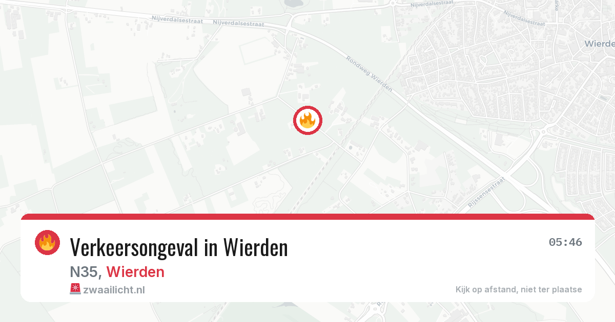 Verkeersongeval in Wierden — 22 jul 2026