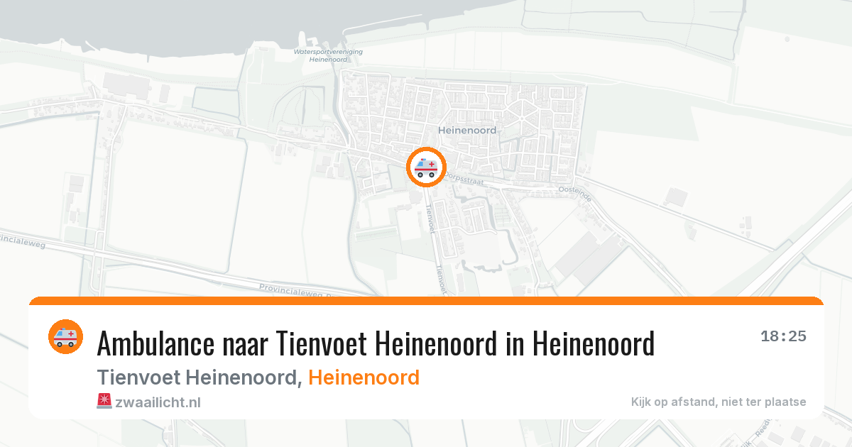 Ambulance naar Tienvoet Heinenoord in Heinenoord — 28 jun 2026