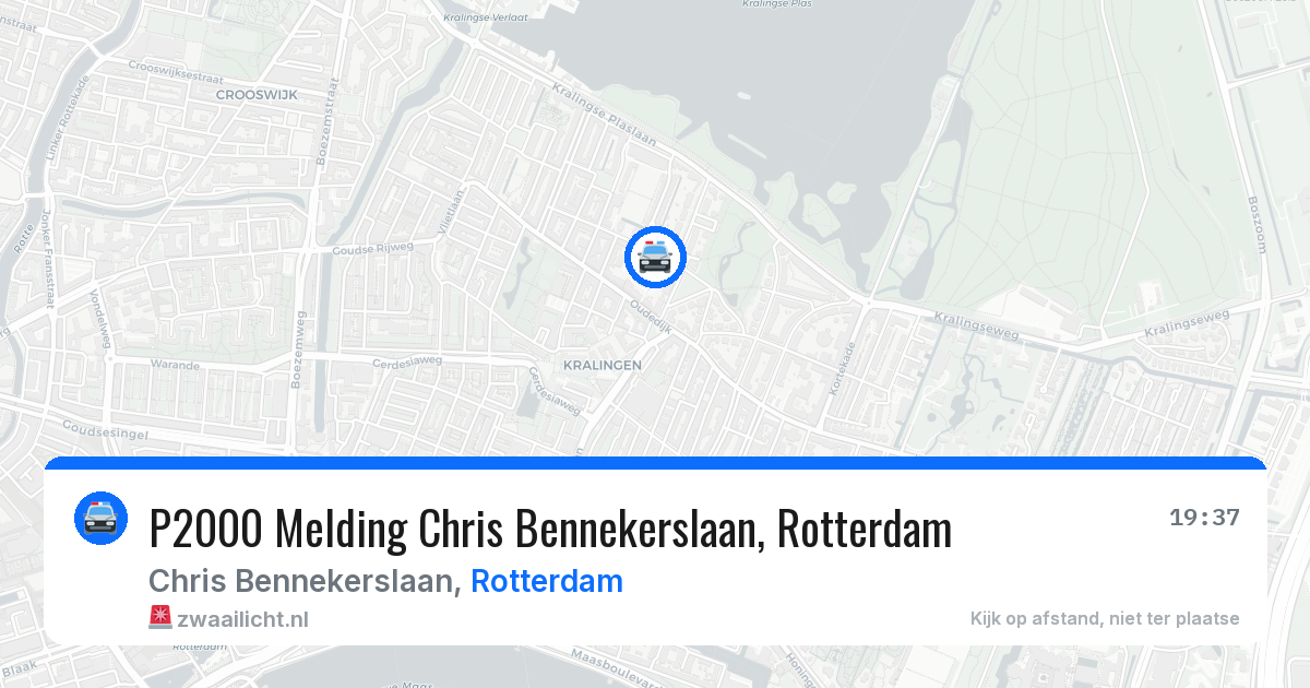 P2000 Melding Chris Bennekerslaan, Rotterdam — 3 jun 2026