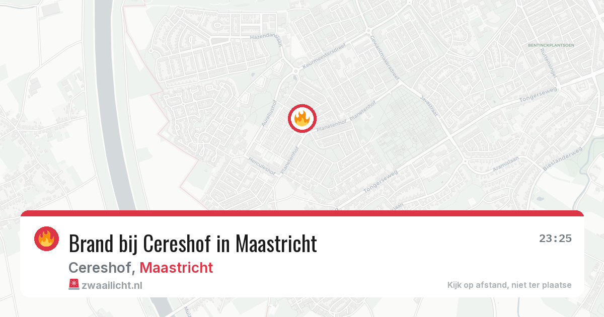 Brand bij Cereshof in Maastricht — 28 apr 2026