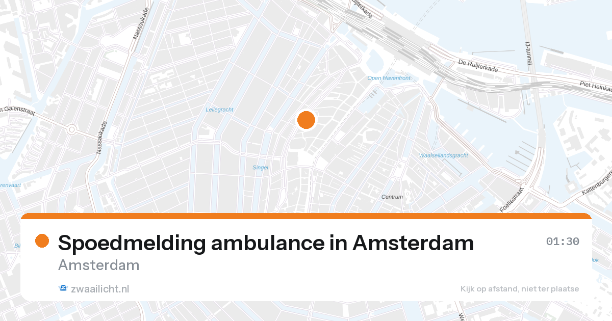 Spoedmelding ambulance in Amsterdam — 1 feb 2026