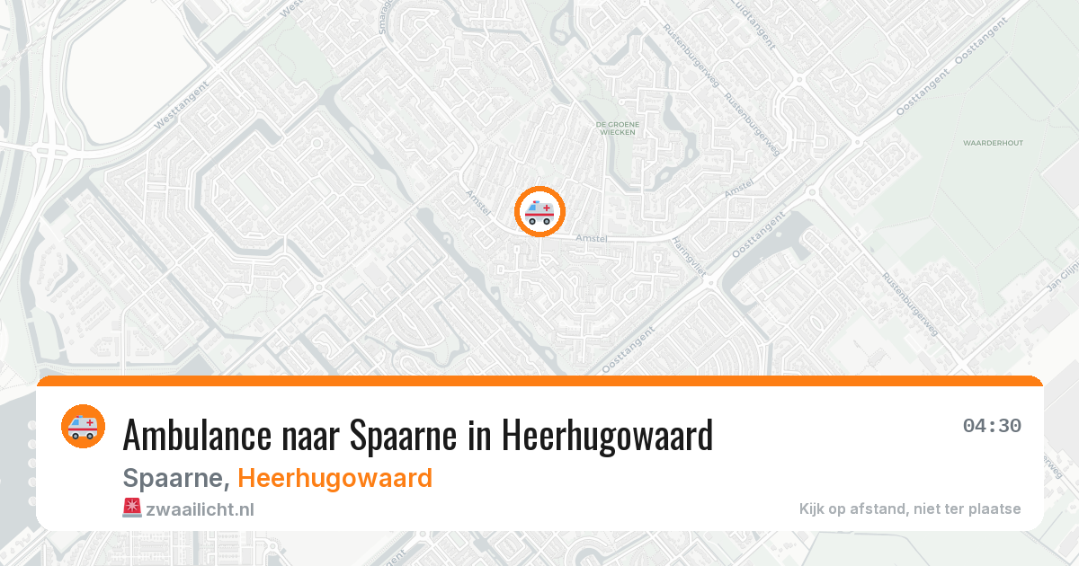 Ambulance naar Spaarne in Heerhugowaard — 15 mrt 2026