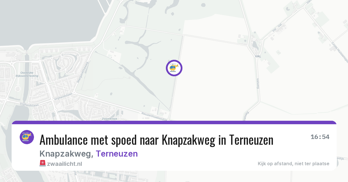 Ambulance met spoed naar Knapzakweg in Terneuzen — 27 jun 2026