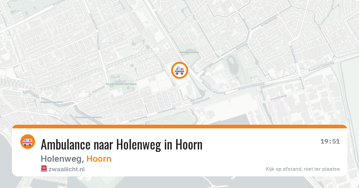 Ambulance naar Holenweg in Hoorn — 22 mei 2026