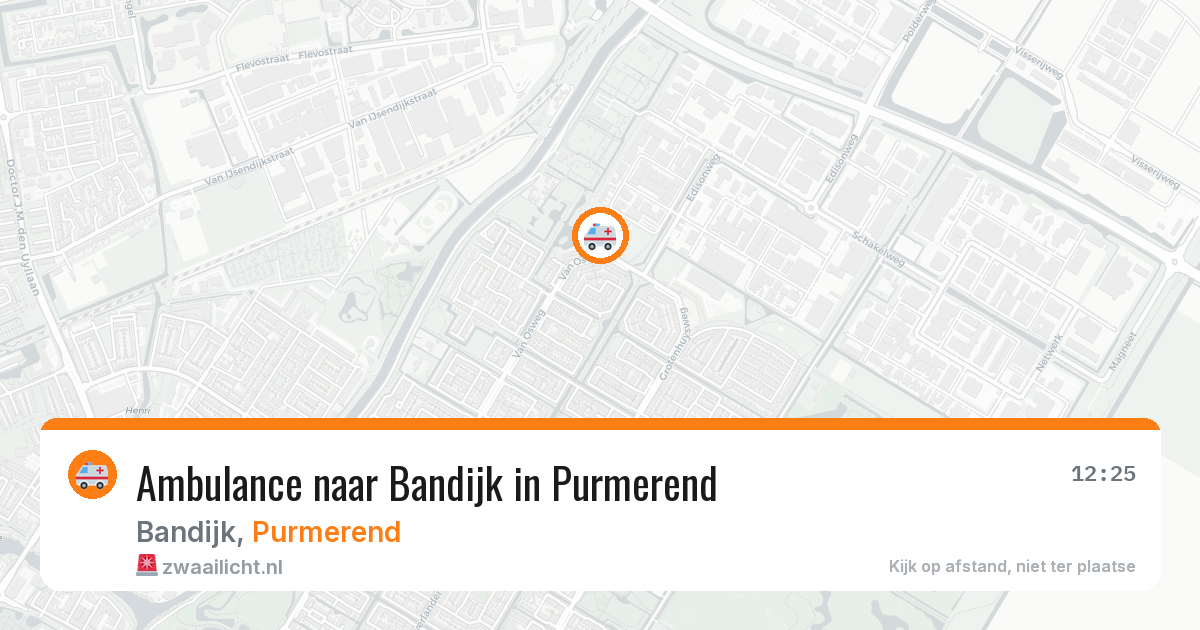 Ambulance naar Bandijk in Purmerend — 19 jul 2026