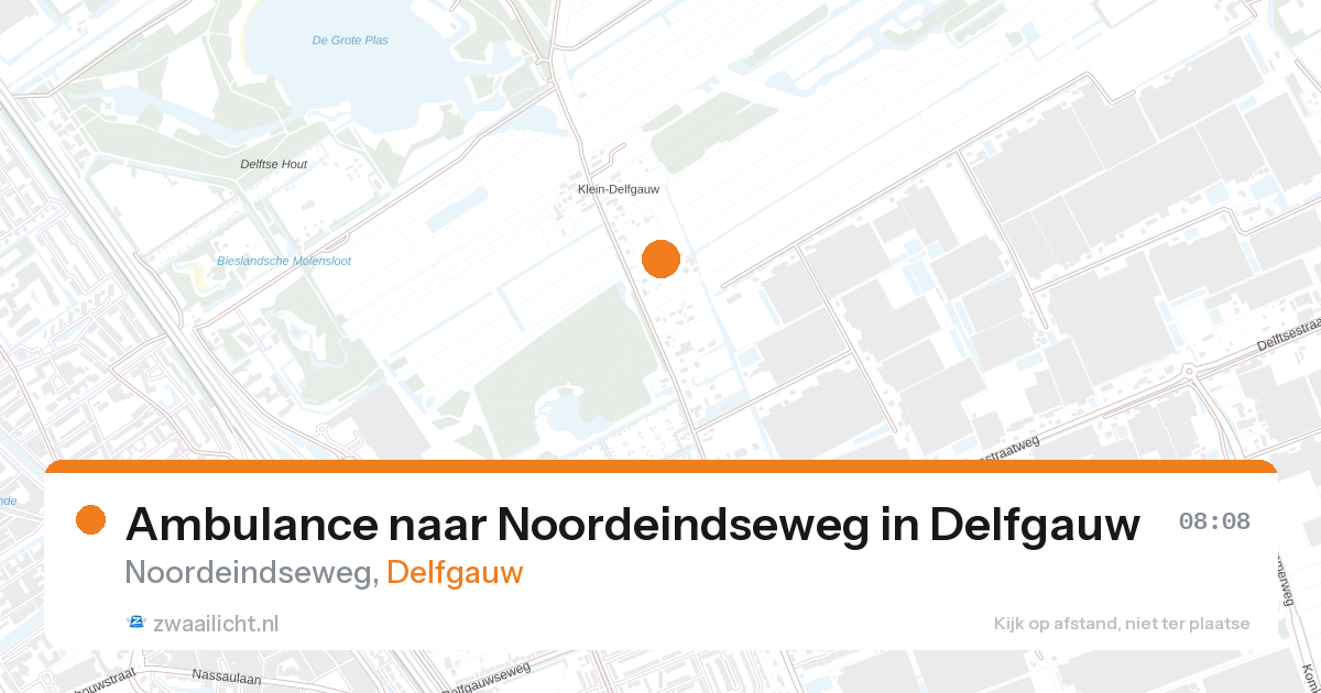 Ambulance naar Noordeindseweg in Delfgauw — 23 feb 2026