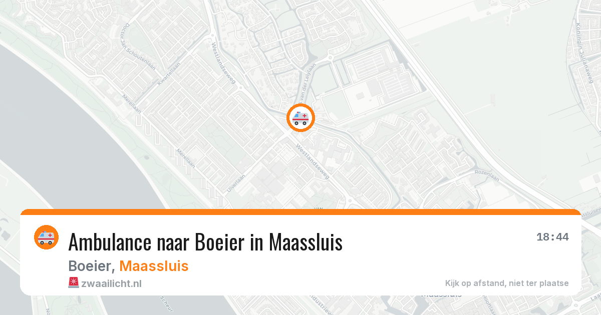 Ambulance naar Boeier in Maassluis — 14 jul 2026