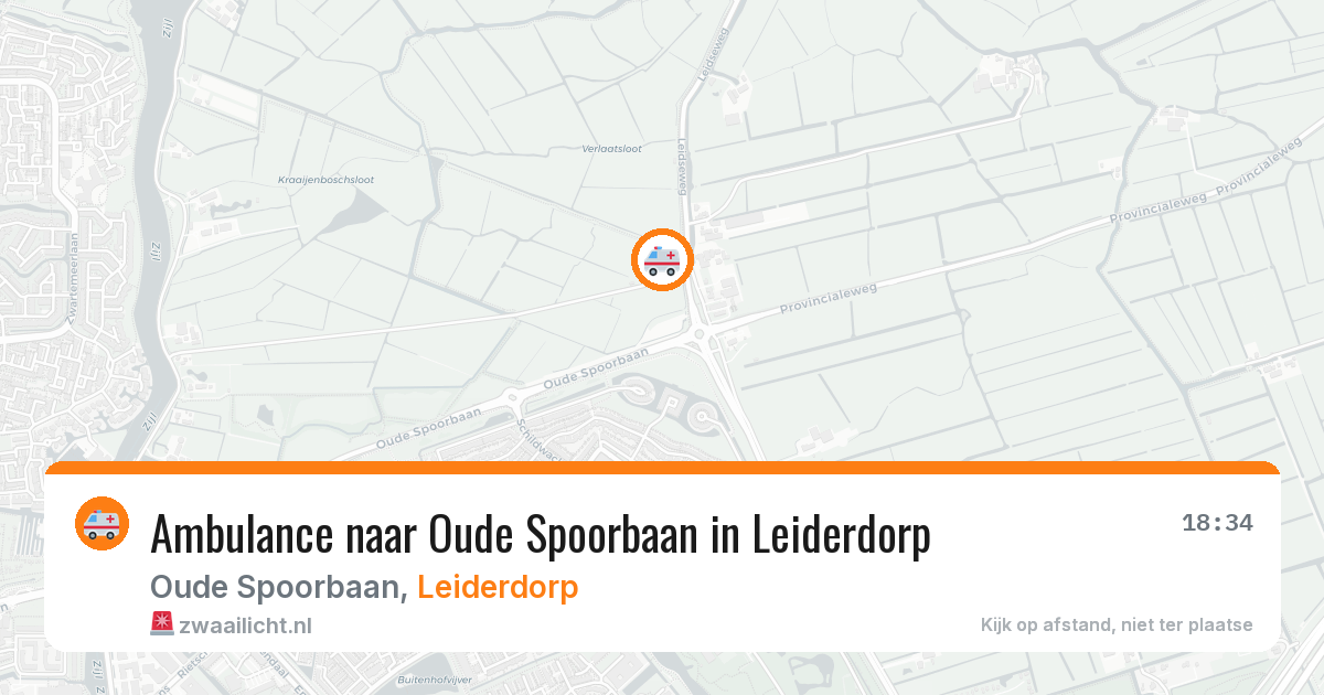 Ambulance naar Oude Spoorbaan in Leiderdorp — 3 jun 2026