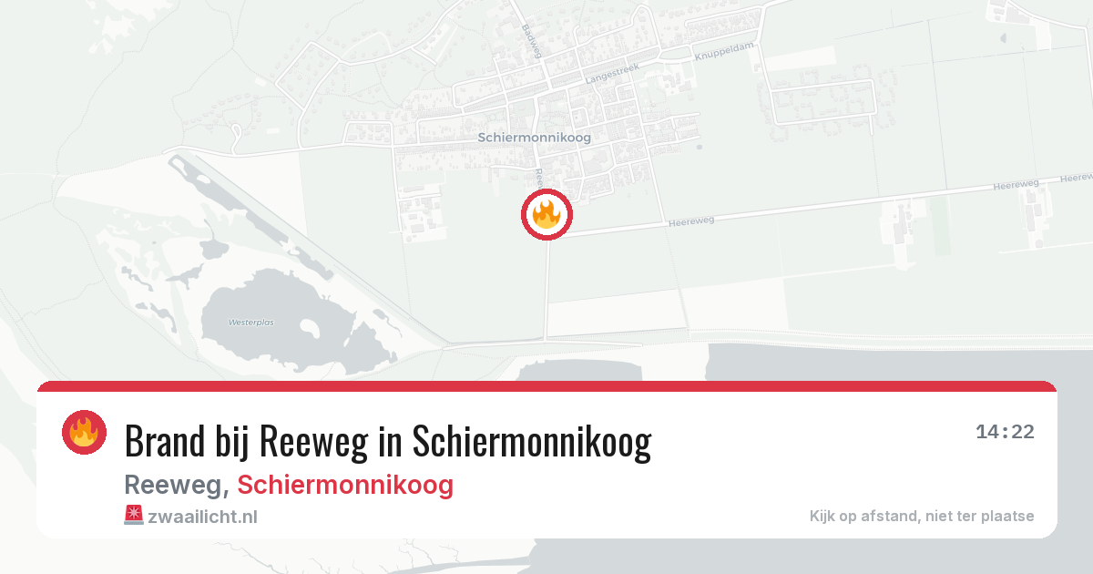Brand bij Reeweg in Schiermonnikoog — 20 mrt 2026