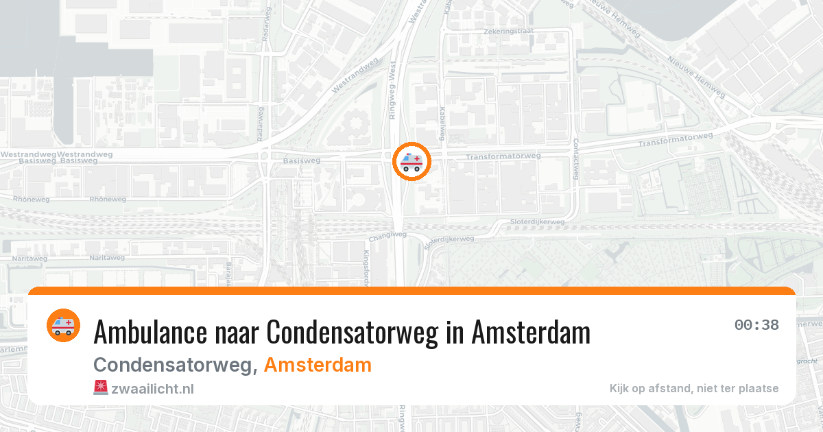 Ambulance naar Condensatorweg in Amsterdam — 7 apr 2026
