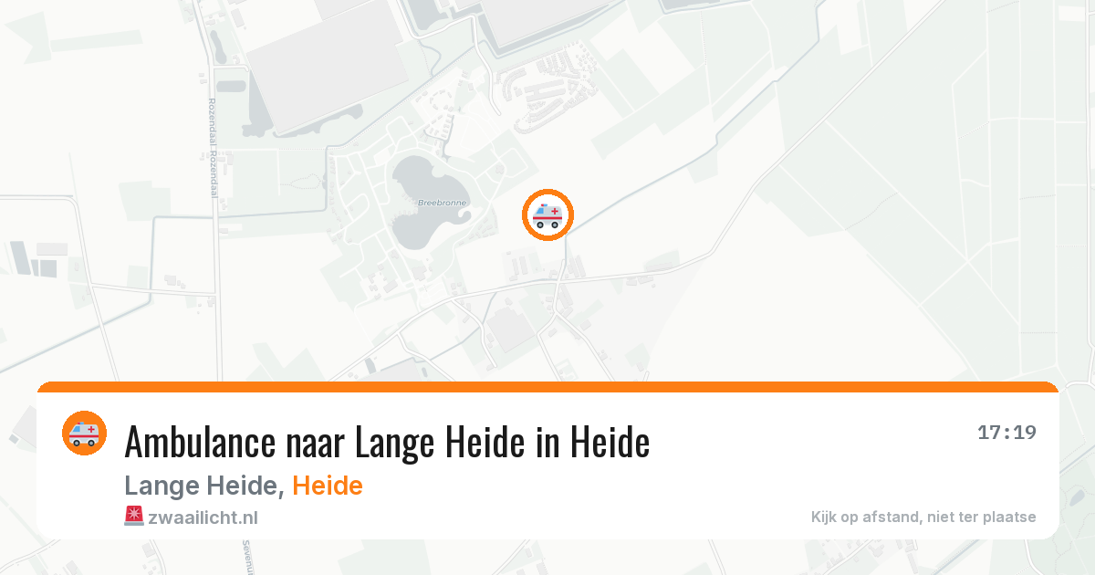 Ambulance naar Lange Heide in Heide — 14 jul 2026