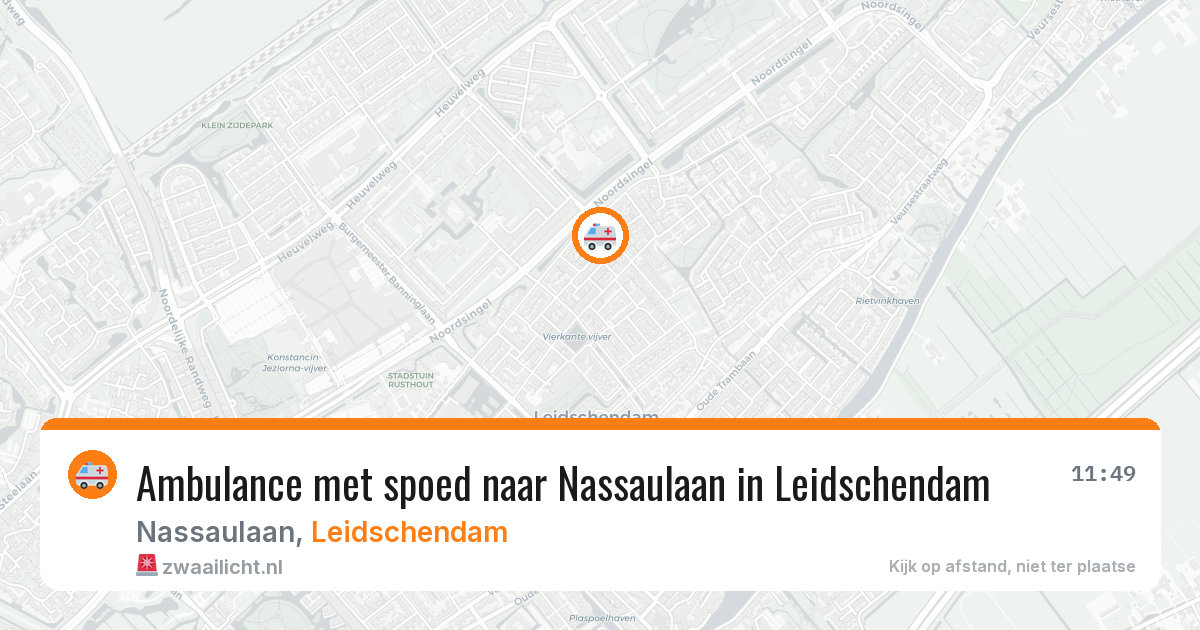 Ambulance met spoed naar Nassaulaan in Leidschendam — 2 mrt 2026