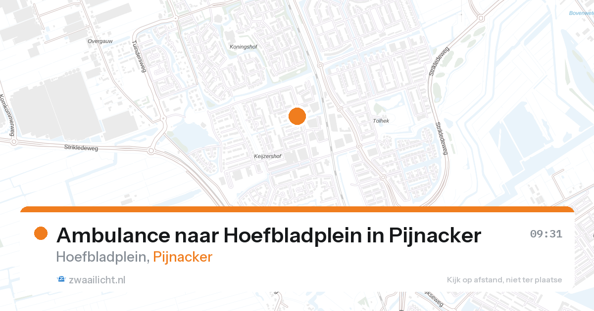 Ambulance naar Hoefbladplein in Pijnacker — 3 mrt 2026