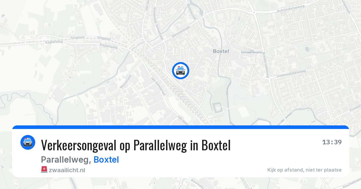 Verkeersongeval op Parallelweg in Boxtel — 7 apr 2026