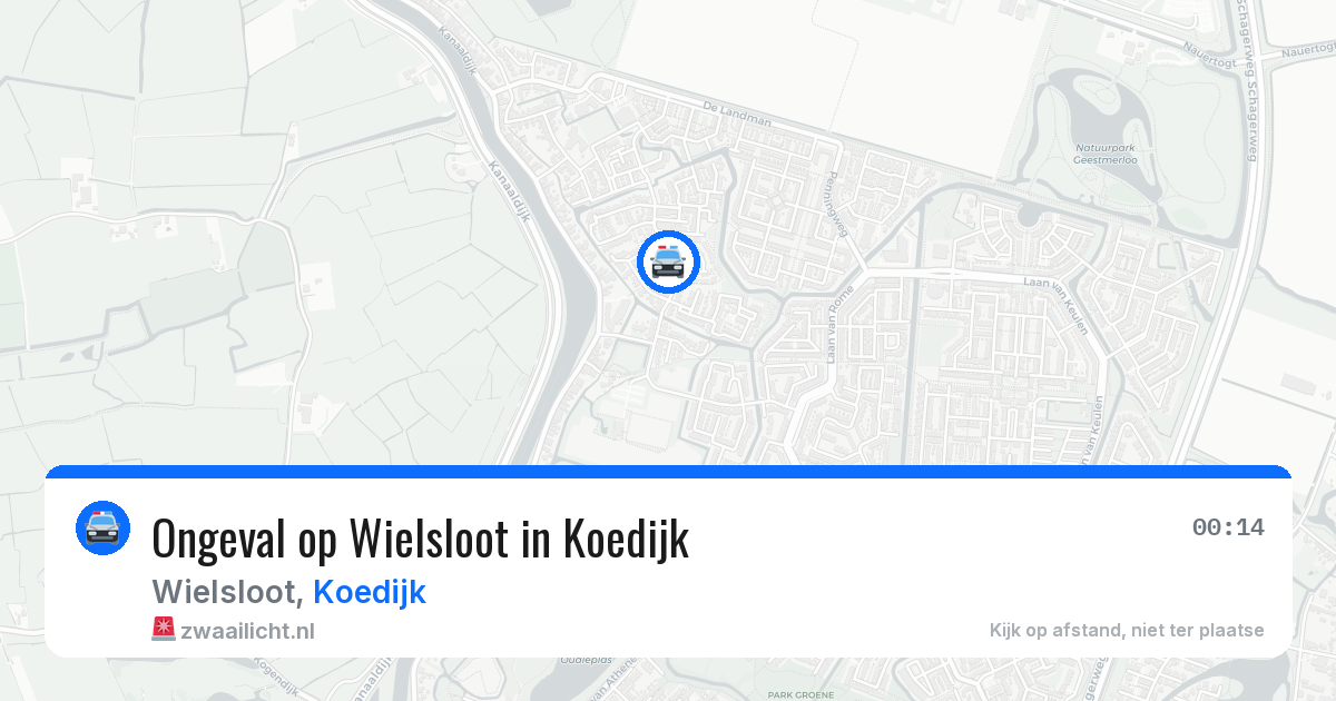 Ongeval op Wielsloot in Koedijk — 29 mei 2026