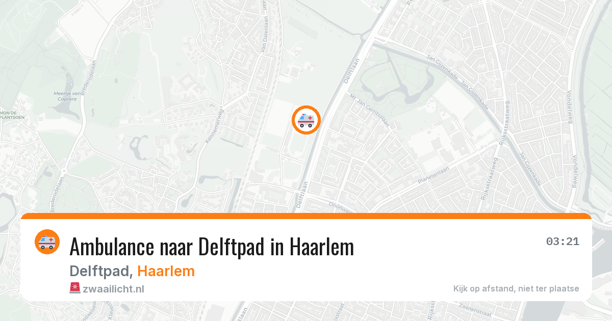 Ambulance naar Delftpad in Haarlem — 14 apr 2026
