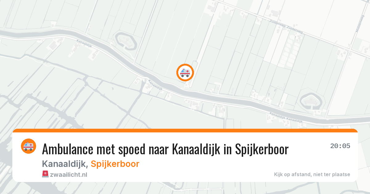 Ambulance met spoed naar Kanaaldijk in Spijkerboor — 2 feb 2026