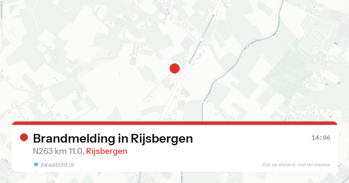 Brandmelding in Rijsbergen — 14 aug 2026
