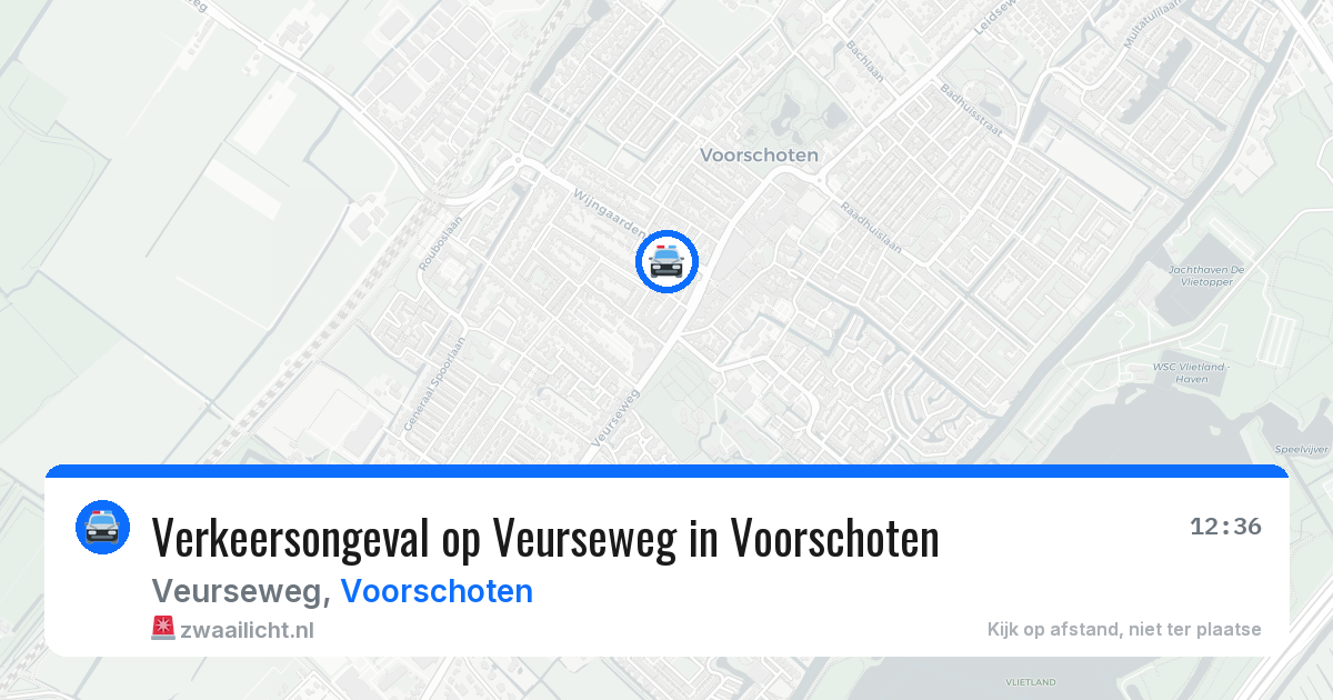Verkeersongeval op Veurseweg in Voorschoten — 3 apr 2026