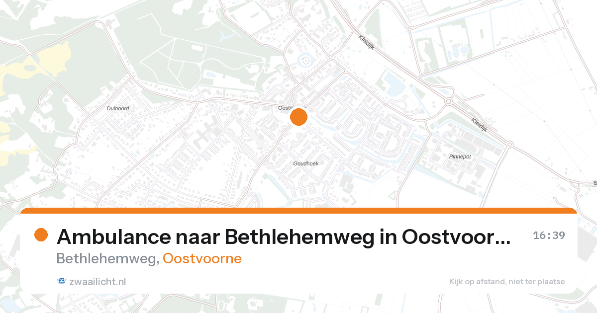 Ambulance naar Bethlehemweg in Oostvoorne — 13 jun 2026