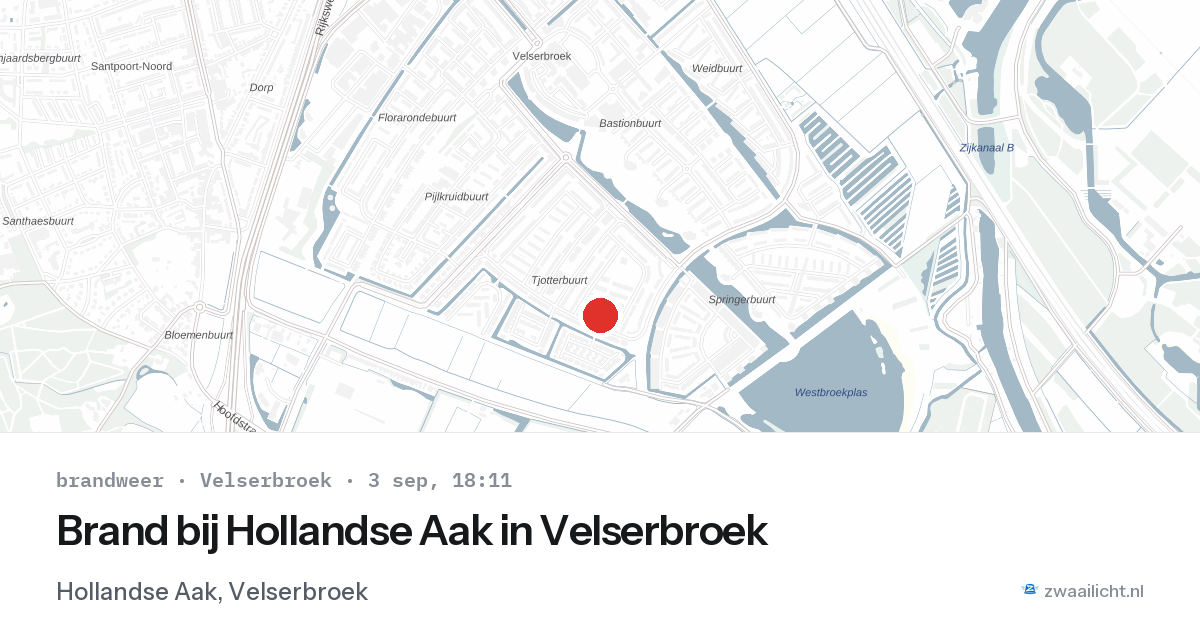 Brand bij Hollandse Aak in Velserbroek — 3 sep 2026