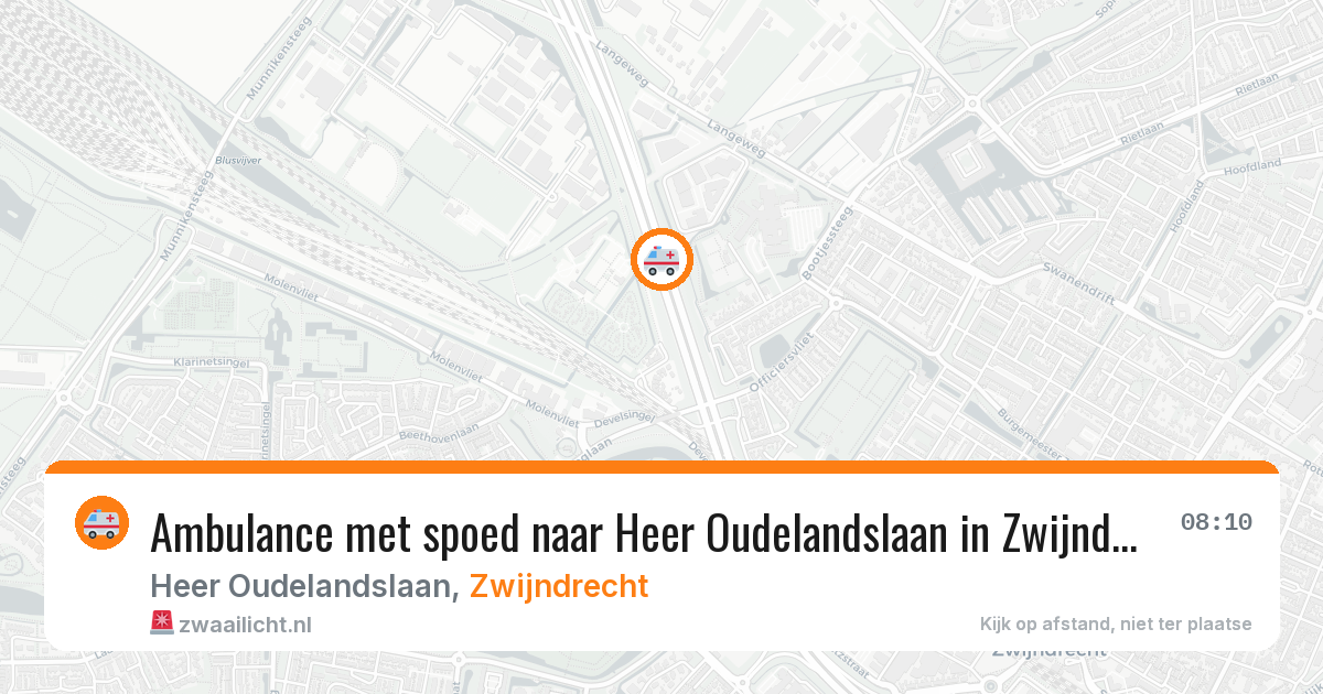 Ambulance met spoed naar Heer Oudelandslaan in Zwijndrecht — 1 apr 2026