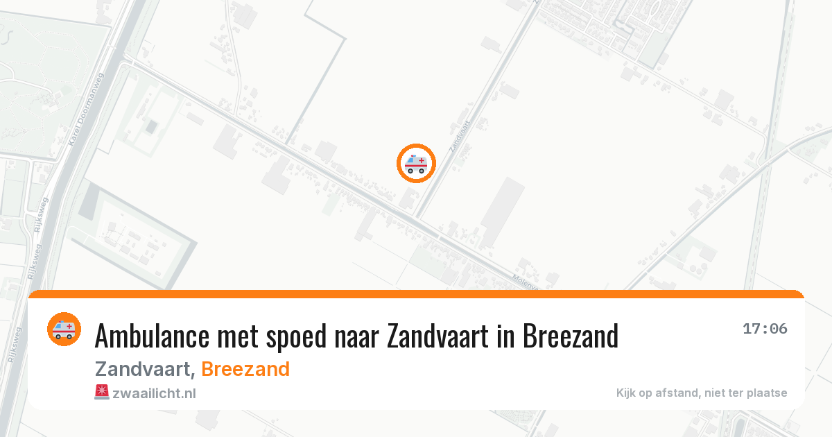 Ambulance met spoed naar Zandvaart in Breezand — 1 aug 2026