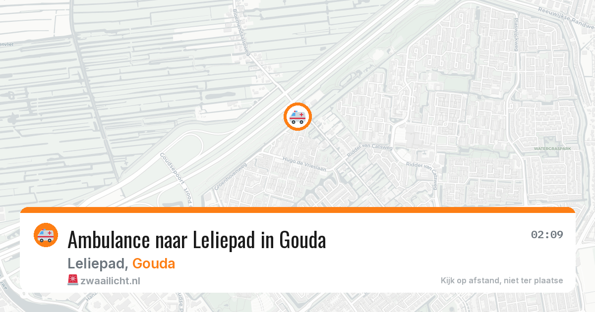 Ambulance naar Leliepad in Gouda — 19 mei 2026