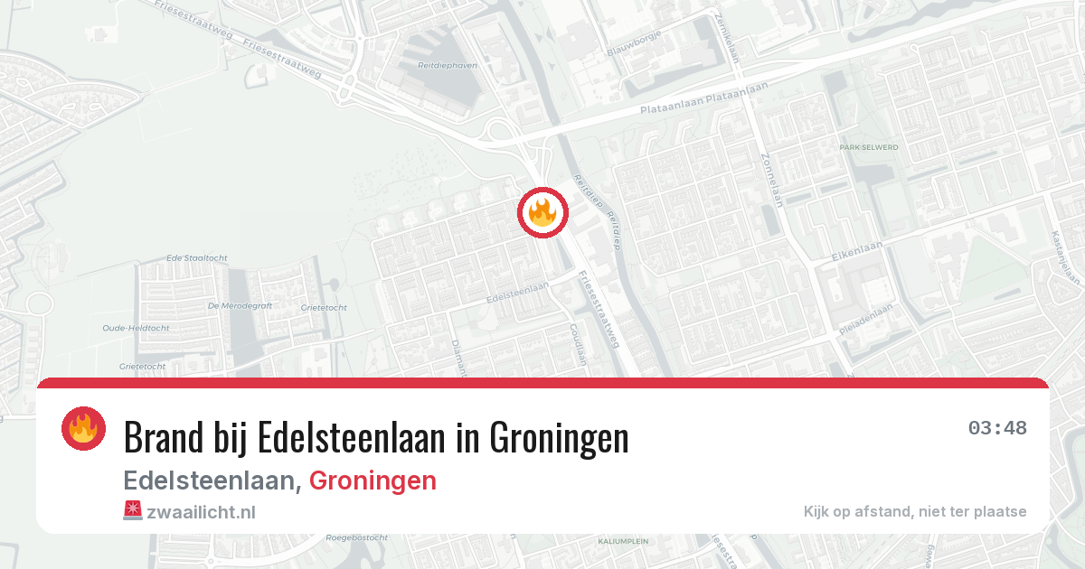 Brand bij Edelsteenlaan in Groningen — 31 jul 2026