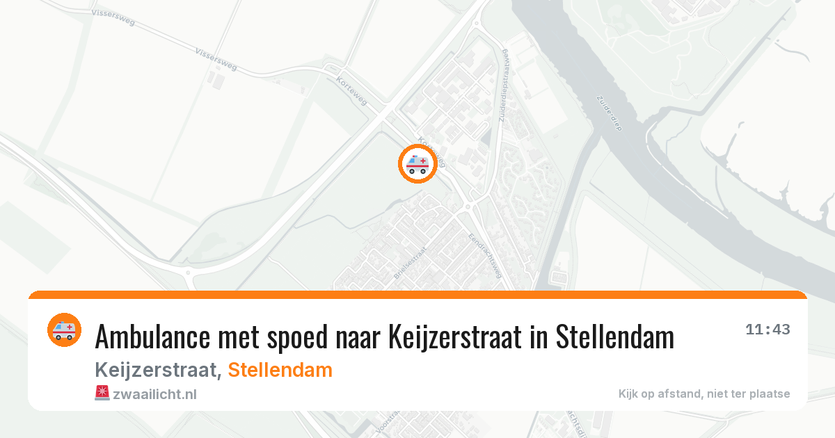 Ambulance met spoed naar Keijzerstraat in Stellendam — 7 jun 2026