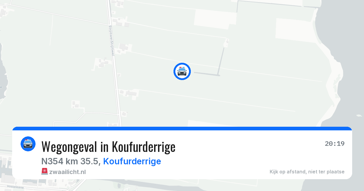Wegongeval in Koufurderrige — 15 jul 2026