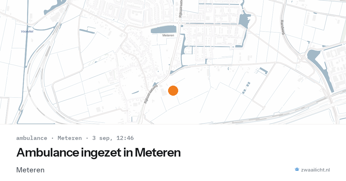 Ambulance ingezet in Meteren — 3 sep 2026