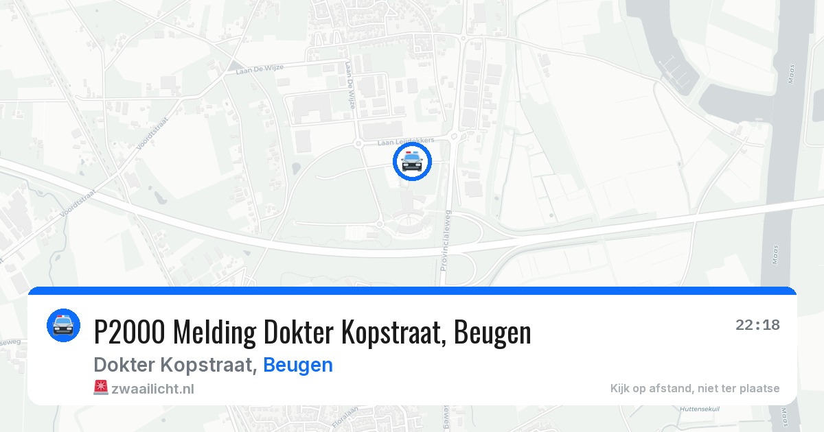 P2000 Melding Dokter Kopstraat, Beugen — 3 mei 2026