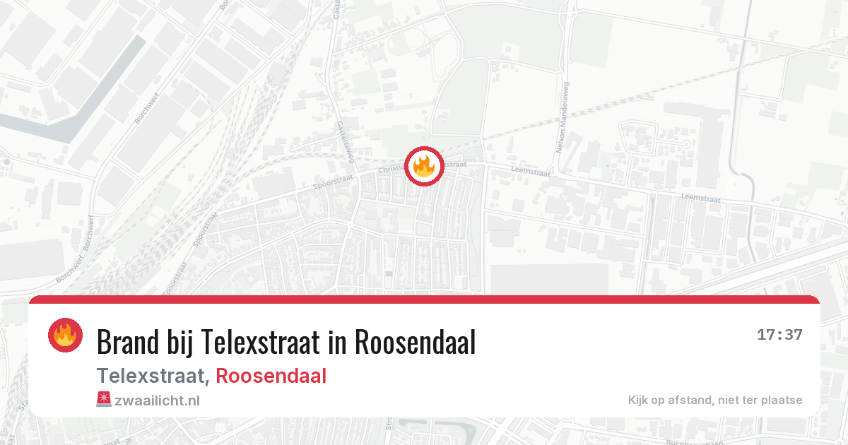 Brand bij Telexstraat in Roosendaal — 27 mei 2026