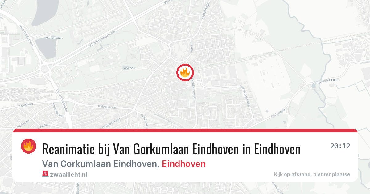 Reanimatie bij Van Gorkumlaan Eindhoven in Eindhoven — 30 mei 2026