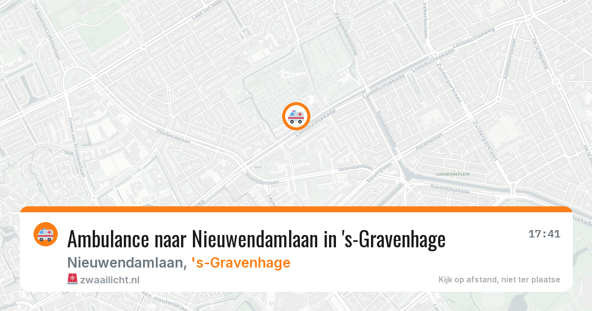 Ambulance naar Nieuwendamlaan in 's-Gravenhage — 5 mrt 2026