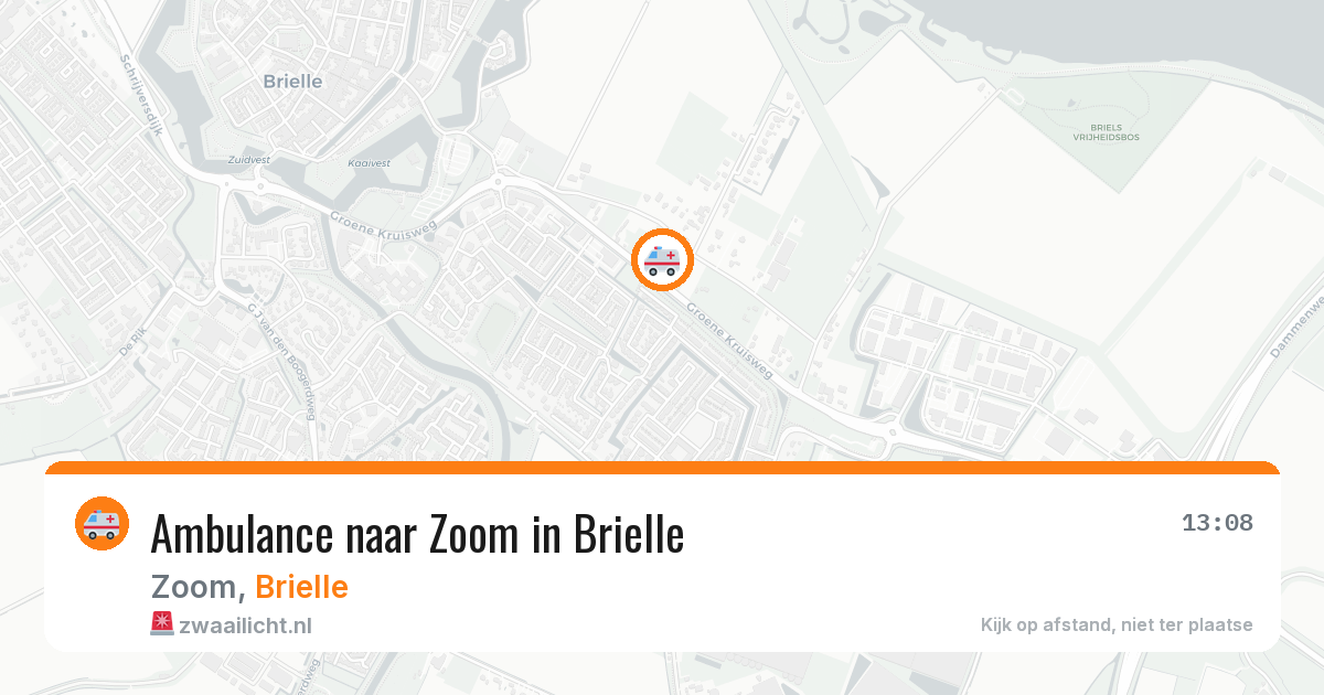 Ambulance naar Zoom in Brielle — 28 mei 2026