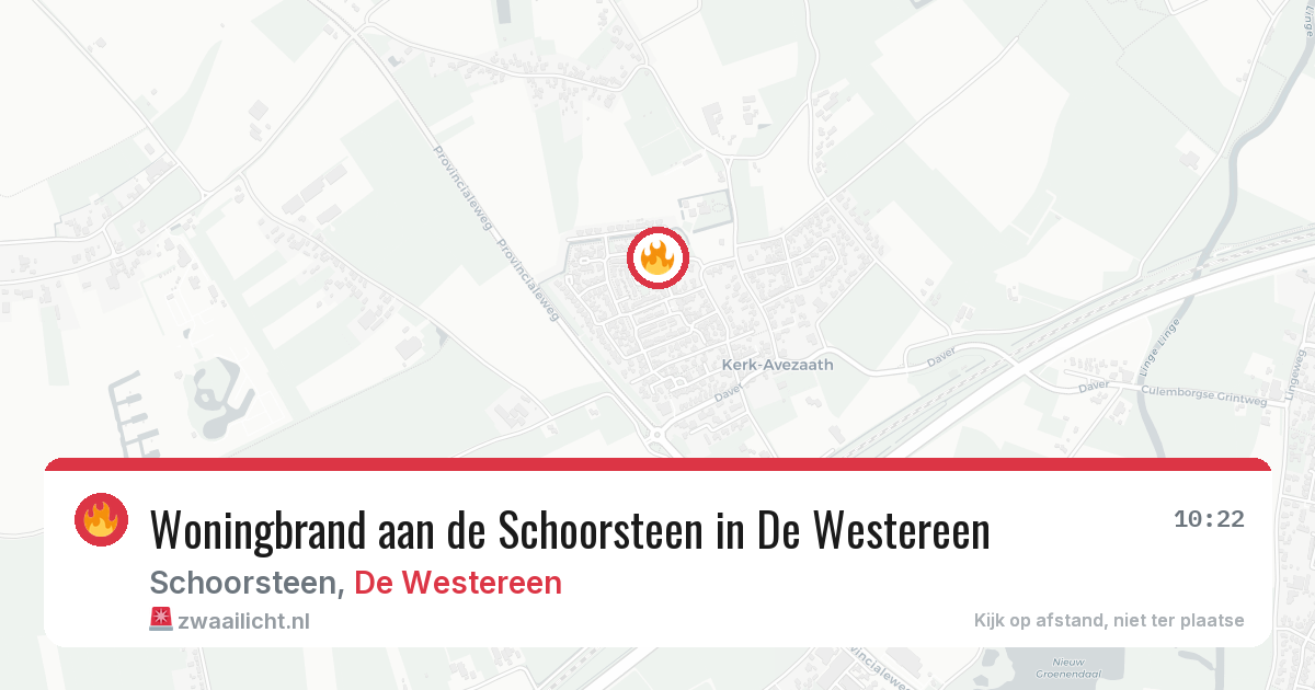Woningbrand aan de Schoorsteen in De Westereen — 8 mrt 2026