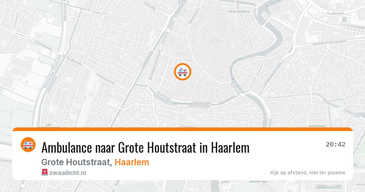 Ambulance naar Grote Houtstraat in Haarlem — 15 mei 2026