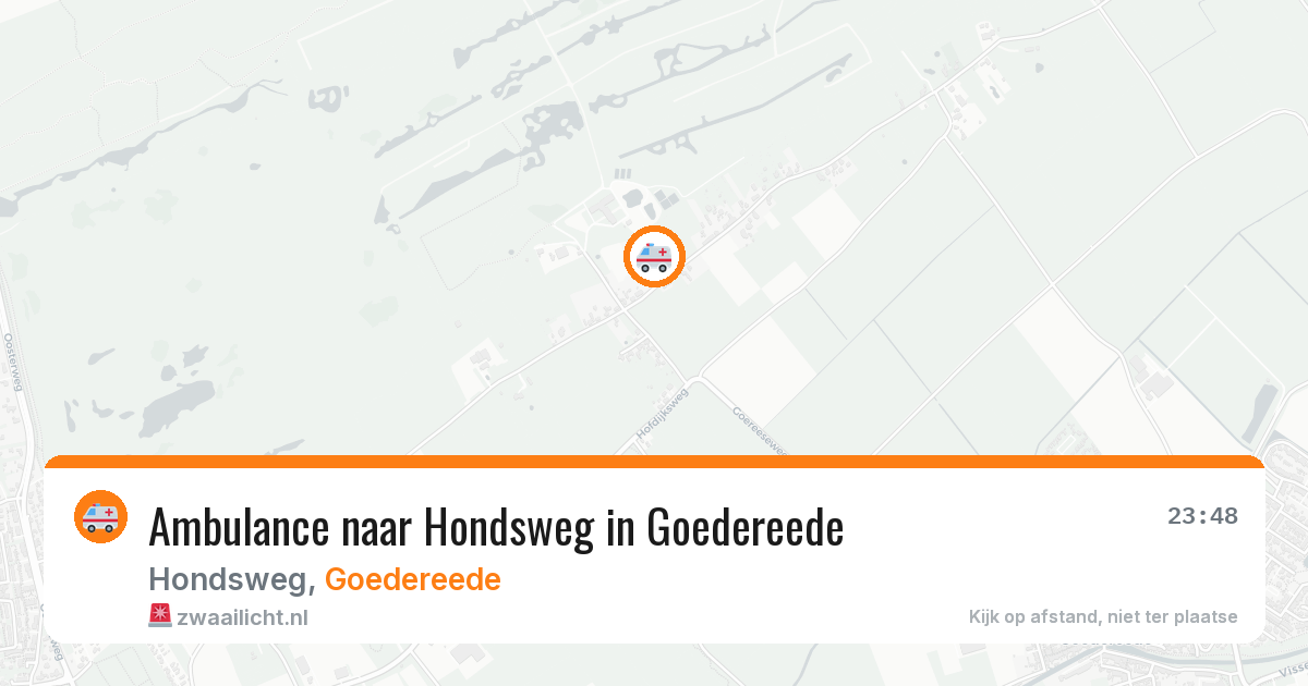 Ambulance naar Hondsweg in Goedereede — 19 jun 2026