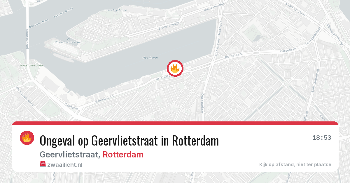 Ongeval op Geervlietstraat in Rotterdam — 7 jul 2026