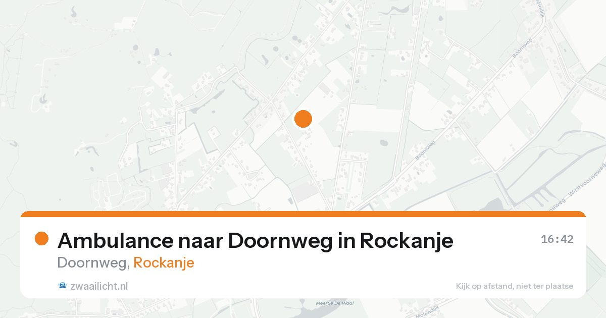 Ambulance naar Doornweg in Rockanje — 22 aug 2026